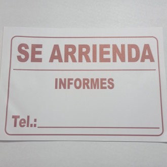C383 Aviso Se Arrienda