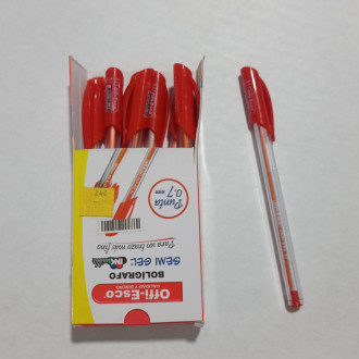 C242 Lapicero Rojo Punta Delgada