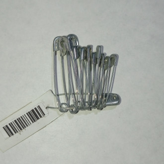 C1101 Gancho Para Ropa Mediano Plateado X Docena